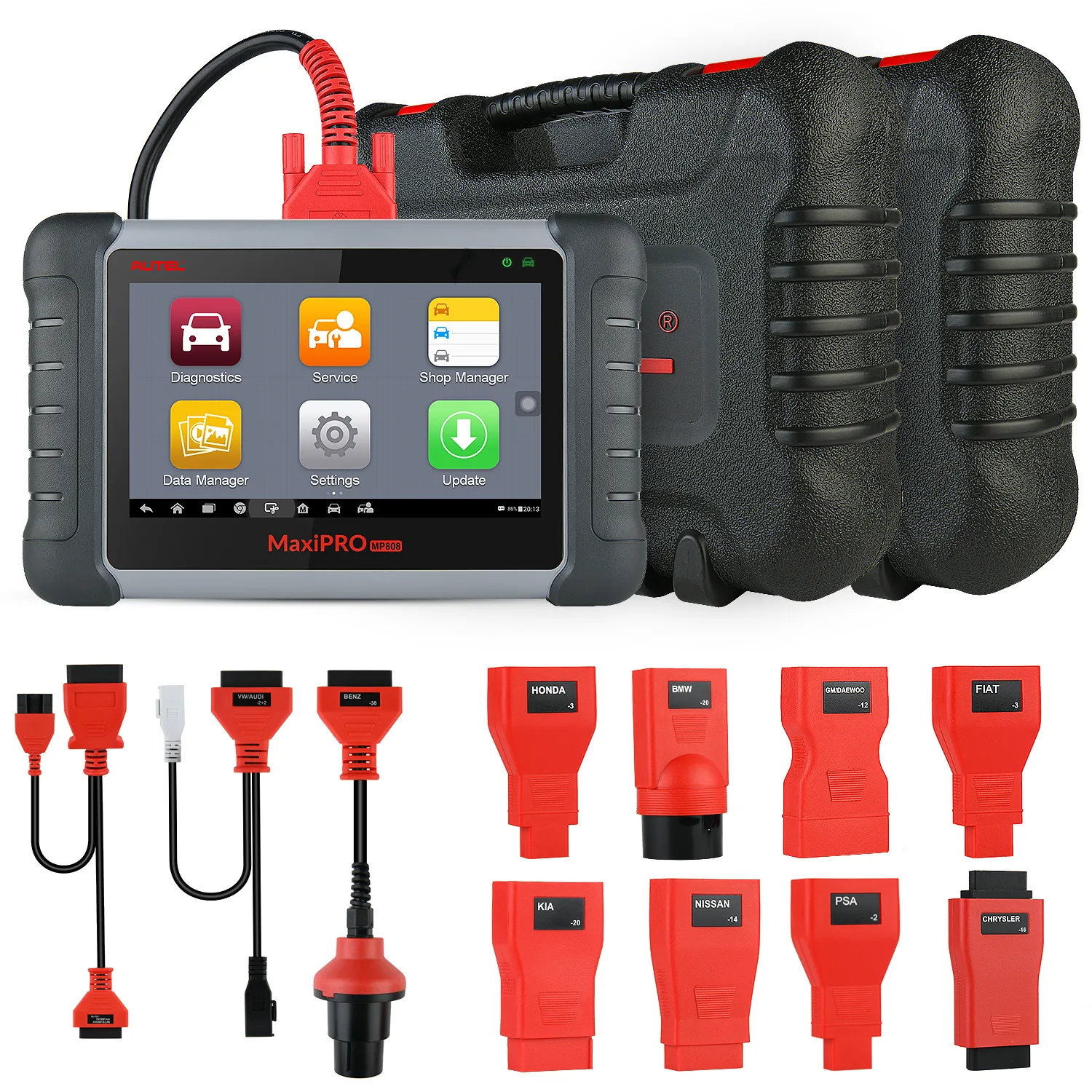 AUTEL MAXIPRO MP808K COM Nível OE Todos os sistemas de diagnóstico suportam suprimentos de codificação de key de controle bidirecional