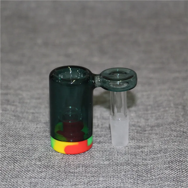 14mmガラス灰キャッチャー水ギセラ水浸透剤ウォーターボトル喫煙アクセサリースモークパイプボウルセットシリコンネクター