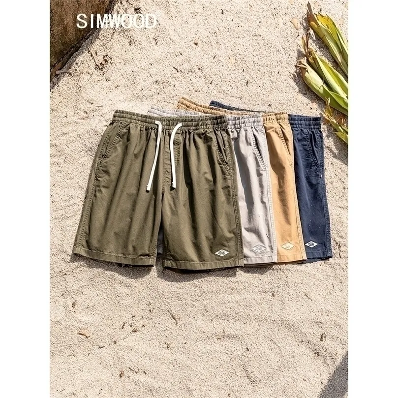 Mens Summer Drawstring Khaki Shorts Oversized 100 Cotton, Comfortable