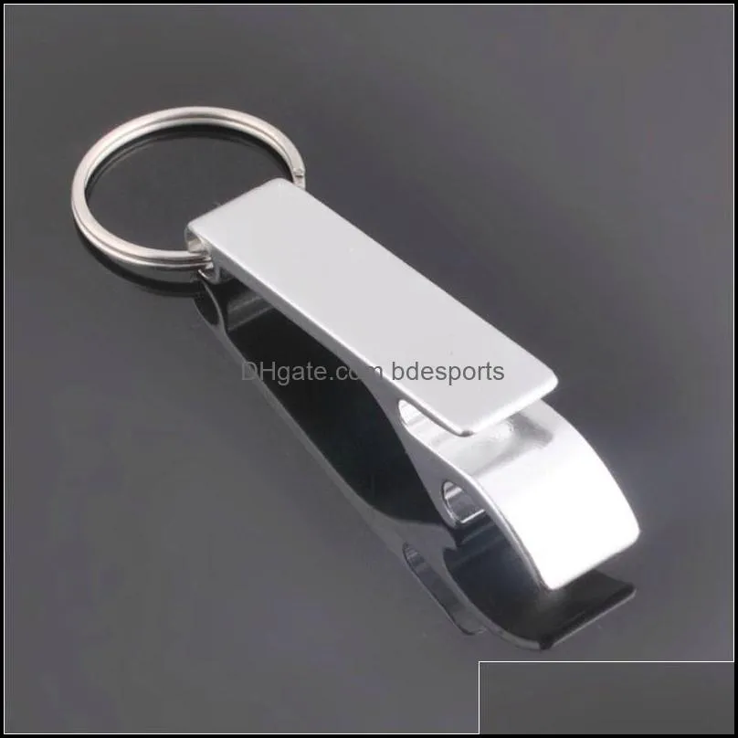 Portable 4 in 1 Bottle Opener Key Ring Chain Keyring Keychain Metal Beer Bar Tool Claw Gift