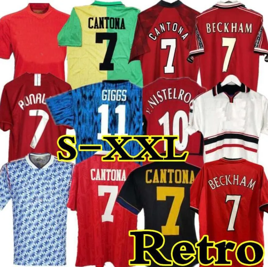 1998 finale Retro 2002 Voetbaltrui voetbal Giggs SCHOLES Beckham CANTONA Solskjaer KEANE 04 06 07 08 09 98 99 90 92 94 96 86 88 NISTELROOY KEANE ROBSON Rooney