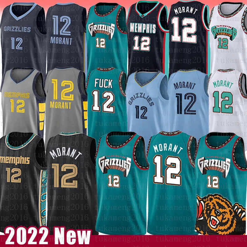 12 Ja Morant Basketball Jersey Green Sports Mens Shirts Jerseys