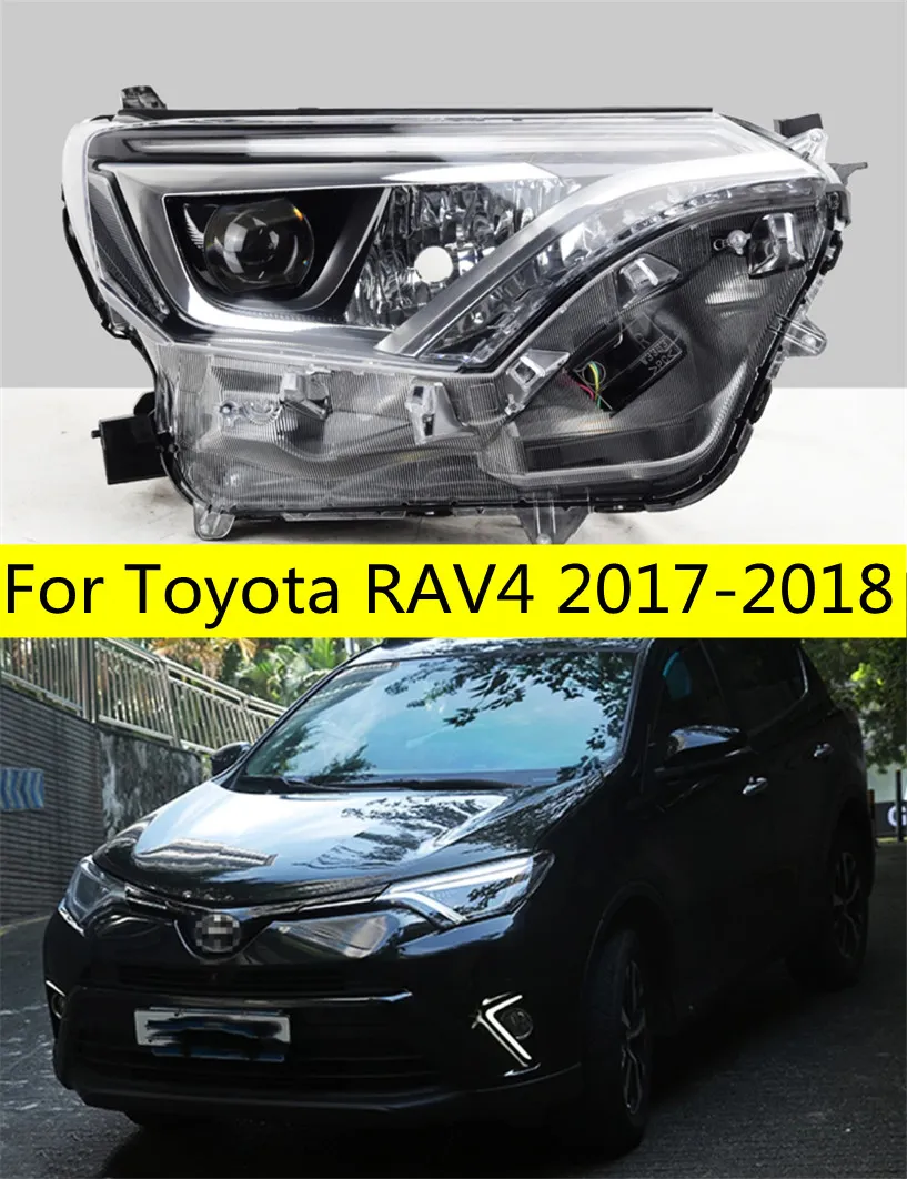 RAV4のオートライトLEDヘッドライト20 17-20 18ヘッドライトLEDバルブダイナミックターンシグナルヘッドランプランニングライト