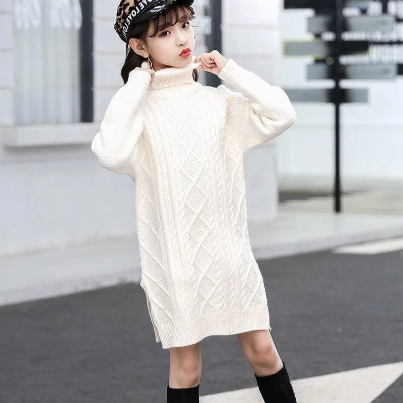 Girls green deals sweater dress