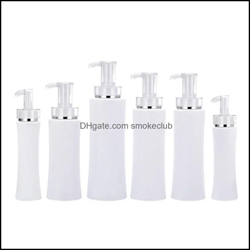 200ml 350ml high-end pressure shampoo packaging bottles Slender waist lotion pump head plastic refillable bottle