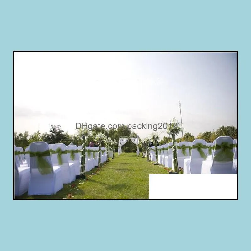 100Pcs per lot Universal White black Polyester Spandex Wedding Chair Covers for Weddings Banquet Folding Hotel Decoration Decor