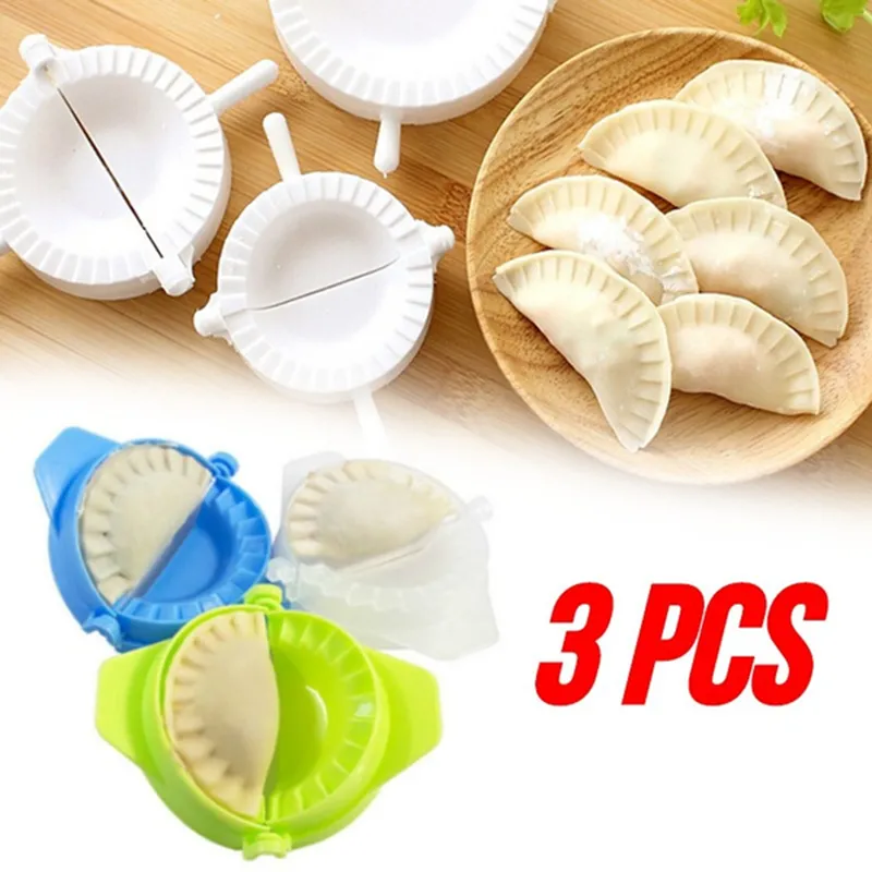 3 PCS Keuken Diy Plastic Dumpling Maker Mold Hand Dough Press Dumpling Clip Making Gadget Pastry Tools Accessoires