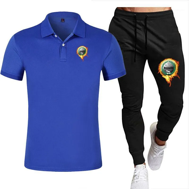 Men's Tracksuits 2022 Summer camisa de camisa de verão Benelli Logo Fashion Novel