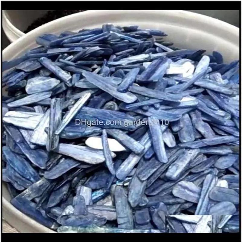 Decorações Aquários suprimentos para animais de estimação Jardim caseiro 100g Bulk azul de cyanite Crystal quartzo cura reiki gemstone stone natural peixe t237q