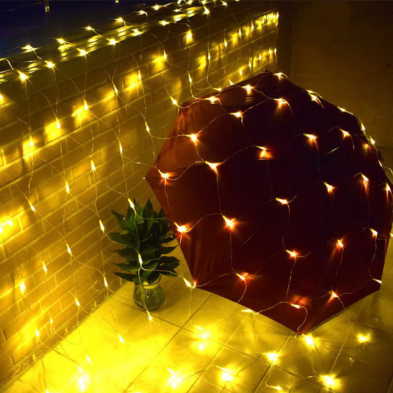 クリスマスの装飾はネットライト屋外の防水弦のガーランドの装飾品の年を導きましたナタールY2010202020202020202020