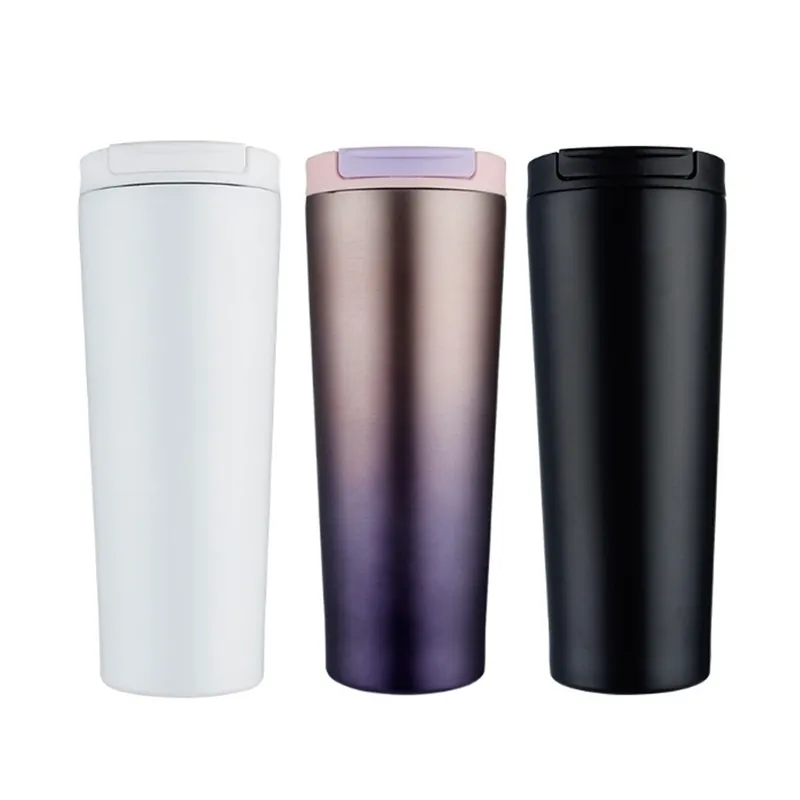 ASFULL Thermos sous vide tasse à café tasse en acier inoxydable 500ML avec couvercle flacon de voyage s pour Y200107