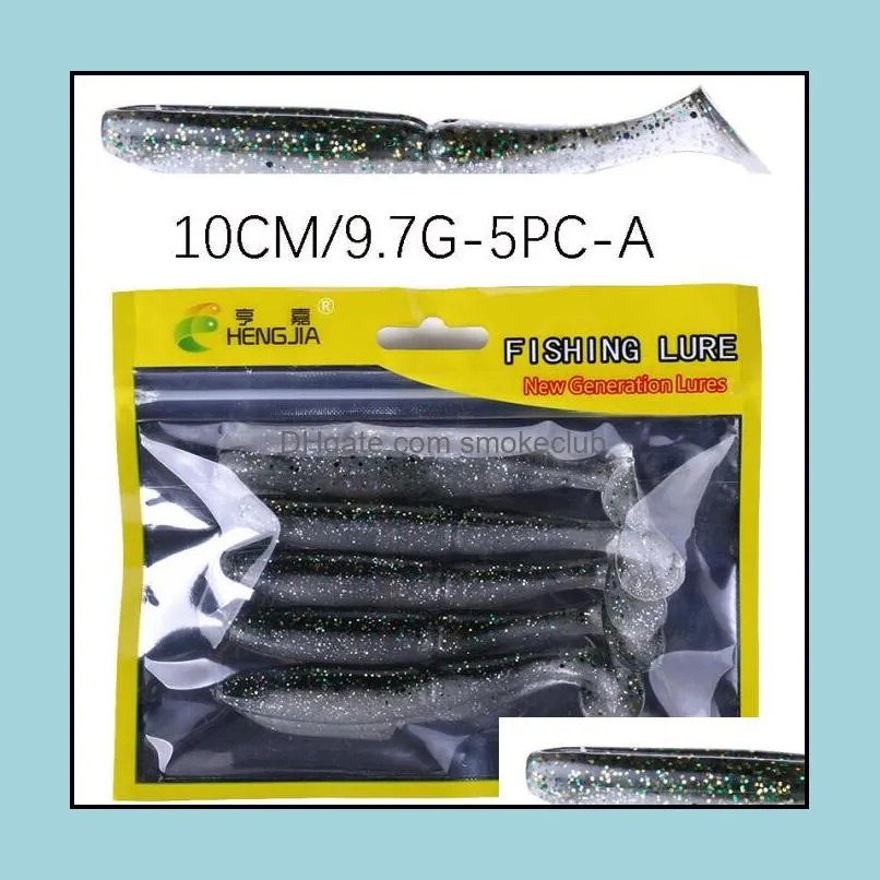 25PCS 10cm/9.7g 3.93in/0.34oz soft fish Soft baits soft Worm bait Mixed Swimbait Baits Artificial Bionic baits High-quality!