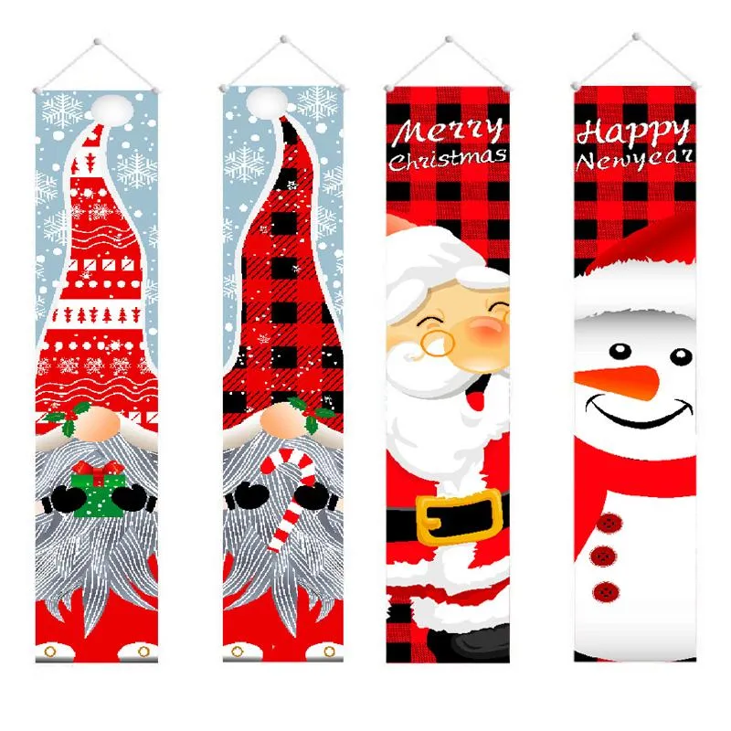 Christmas Decorations Door Banner For Home Outdoor Hanging Ornaments Xmas Gifts Navidad Year 2022Christmas