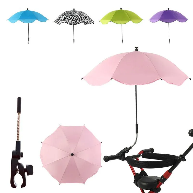 Stroller Parts & Accessories Protection Sunscree Rainproof Baby Umbrella Infant Cover Can Bent Freely Does Not Rust Universal AccessorieStro