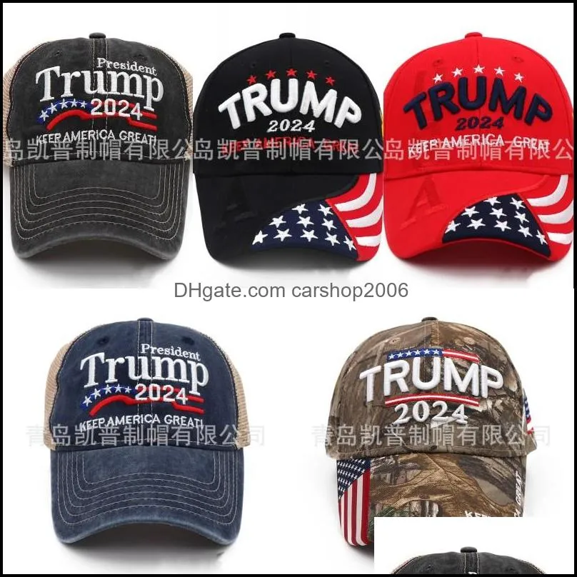 Ball Caps Hats Hats Scarves Gloves Fashion Accessories 2024 Election Hat Presidential Us Snapbacks Keep America Great Baseball 18Kp 1575
