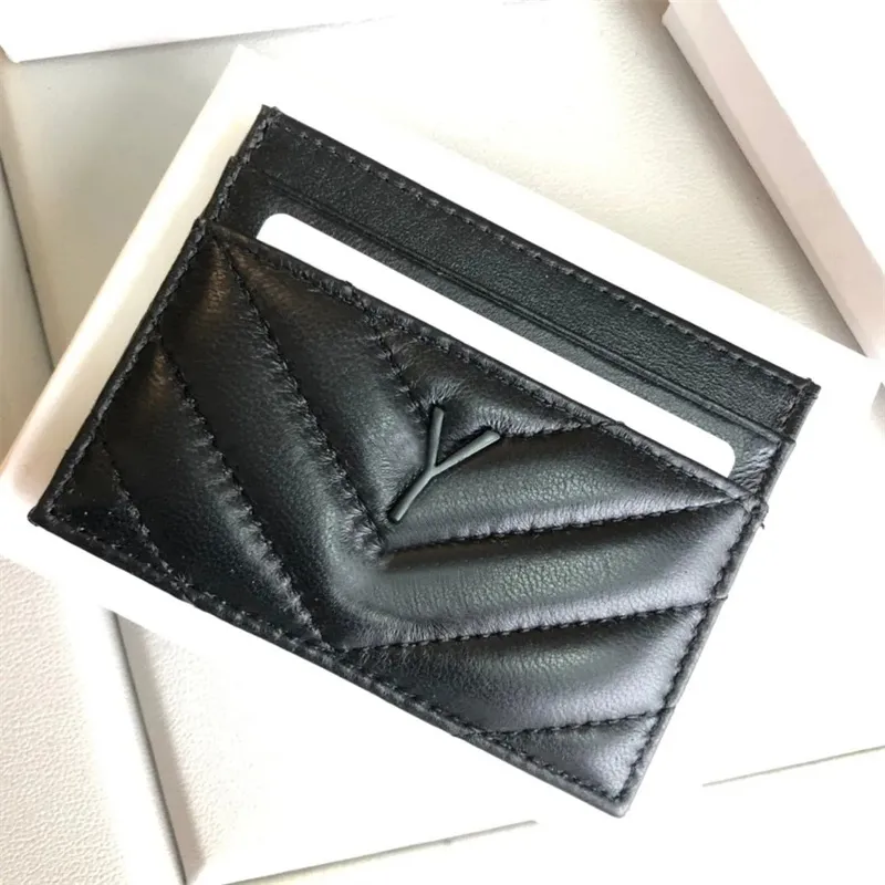Designer Card Holder Luxury Men Women Mini Wallets Classic Ultra-thin Card Holder money clip men Lingge Fashion Purse Pocket Interior Slot Leather Wallet