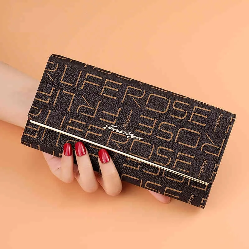 Wallet Women New Long Multi-Functional Niche Design Card Bag Integrated Brand Counter Fashion Wallet 220625