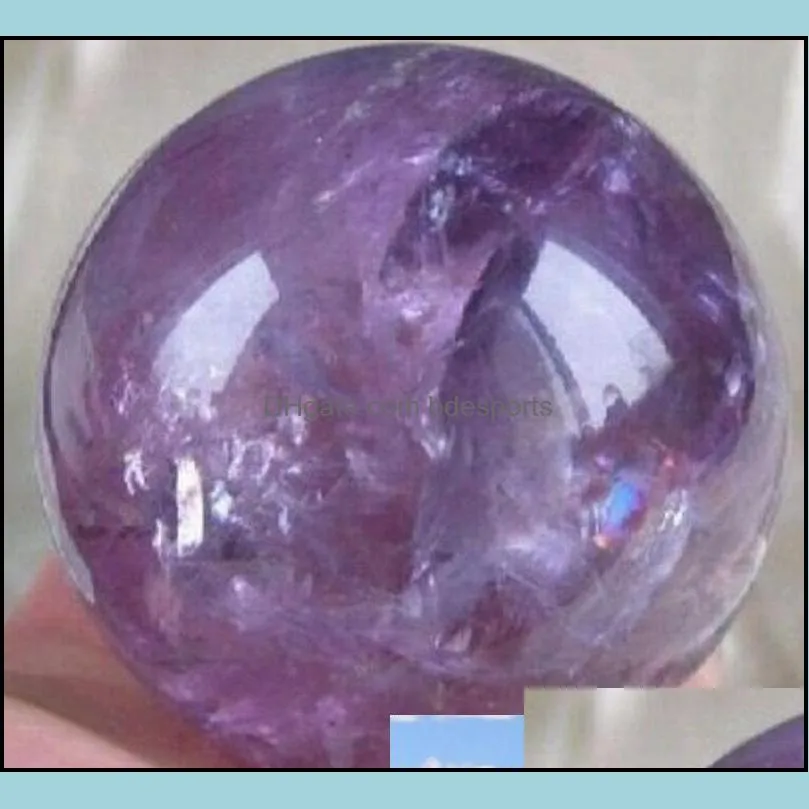 Hot Natural Pink Amethyst Quartz Stone Sphere Crystal Fluorite Ball Healing Gemstone 18mm-20mm Gift For Familly Frie jllmQu xmh_home