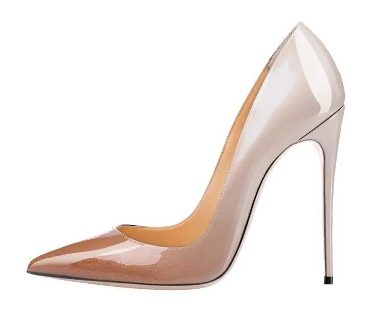 Prawdziwy skórzany druk lampartyczny kobiety wysokie obcasy sukienka imprezowa buty damskie szpilki wskazane palce butów eleganckie pompki biurowe buty 34-44