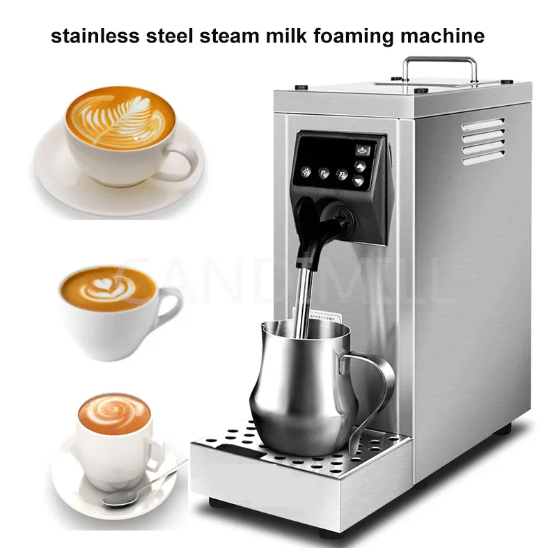 Milkowanie z mlekiem parowym Sprzęt do przetwarzania żywności komercyjny automatyczny kawa Frother Milk Parę parowiec latte cappuccino producent