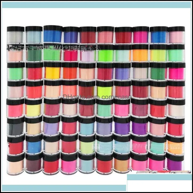 Acrylic Powders & Liquids Nail Art Salon Health Beauty 10G/Box Fast Dry Dip Powder 3 In 1 French Nails Match Color Gel Polish Lacuqer Dip