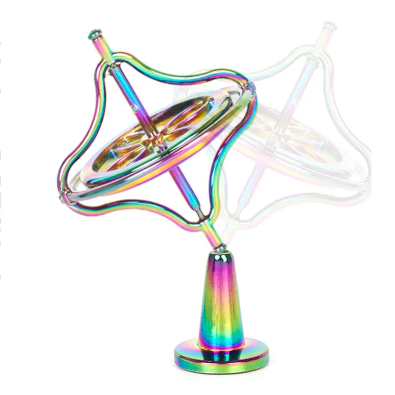 Metal Precision Gyroscope Anti-Gravity Top Toy Spinner Colorful