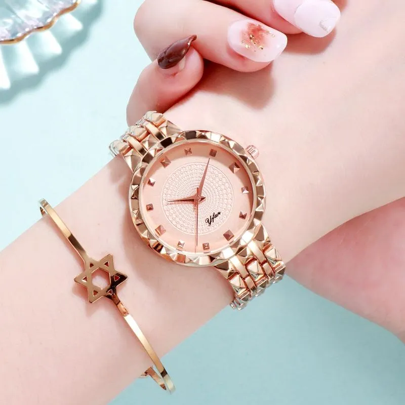 Armbandsur Vansvar Casual Quartz rostfritt stål Band Marble Strap Watch Analog Wrist Ladies Watches Comise Diverse Fashion Color Womenwr