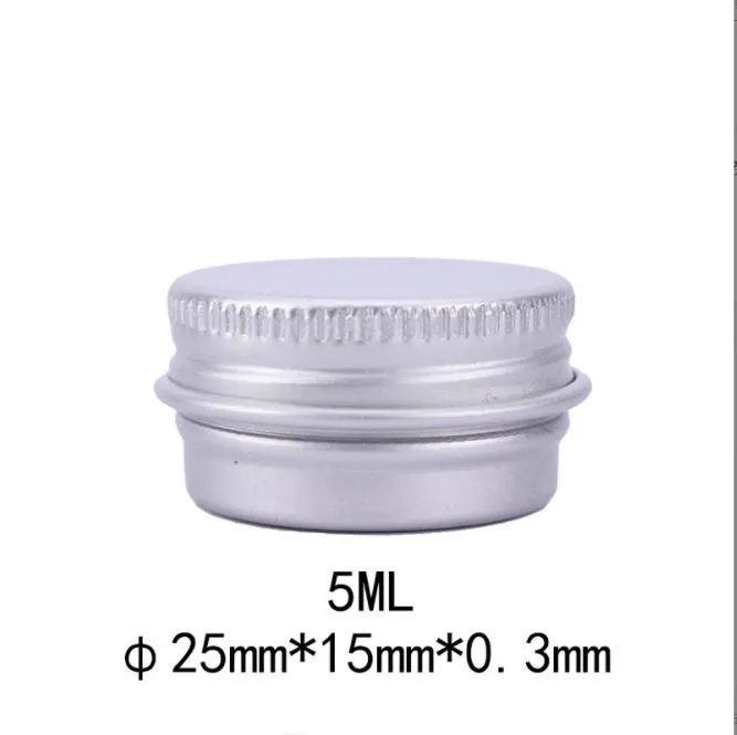 Scatole di imballaggio 5G 5 ml Vero per le labbra per le labbra vasi di labbro per le labbra in alluminio
