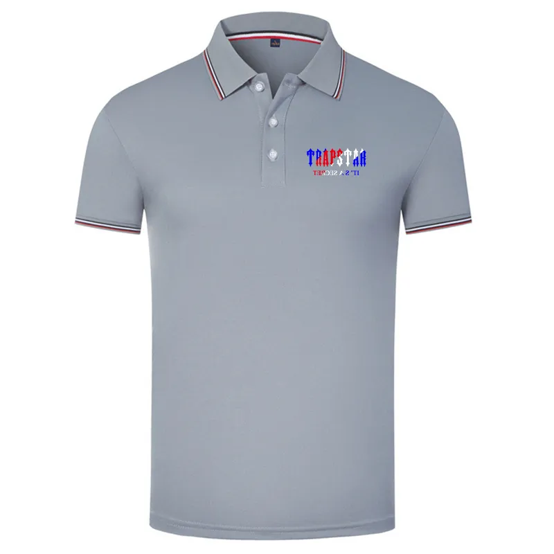Mens Luxury 2022 Nuovo Brand Trapstar Polos Appliqued Cotton Polo Thirt