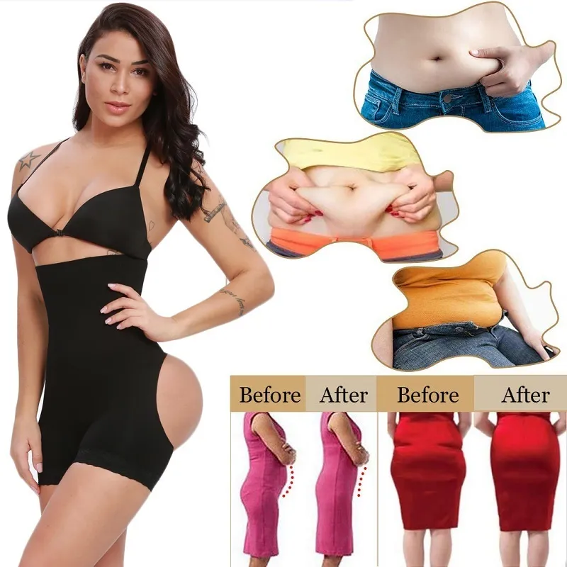 Women High Waist Booty Lifter Panties Waist Trainer Shorts Belly Control  Body Shaper Briefs Shaping Panty Shapewear Underwear