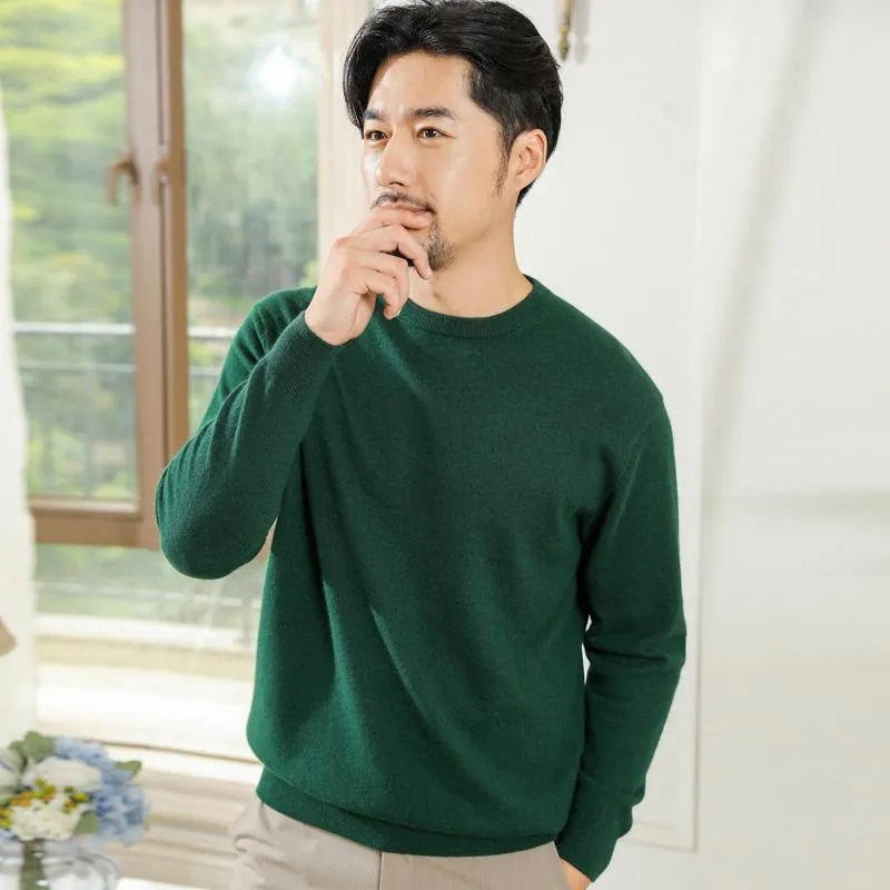 Men's Sweaters Cashmere Sweater Men Arrival Men's Blend Knitting Long Sleeve Slim Fit Pullover MenMen's