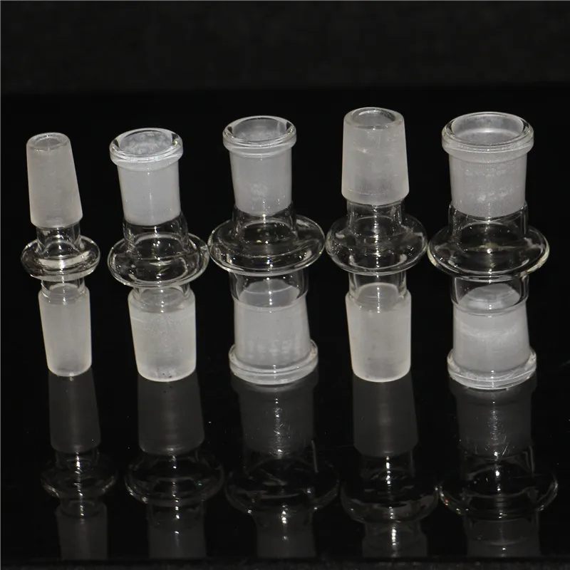 Hookahs 14mm 18mm Reclaim Catcher Adapters Female Male Oil Glass Drop Down Adapter For Quartz Banger Oil Dab Rigs Water Bongs