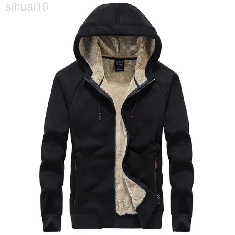 Merk Hoodies Mannen 2021 Winter Jas Fluwelen Dikke Mannen Hoody Mannelijke Warme Voering Sportkleding Termingpakken Heren My546 L220730