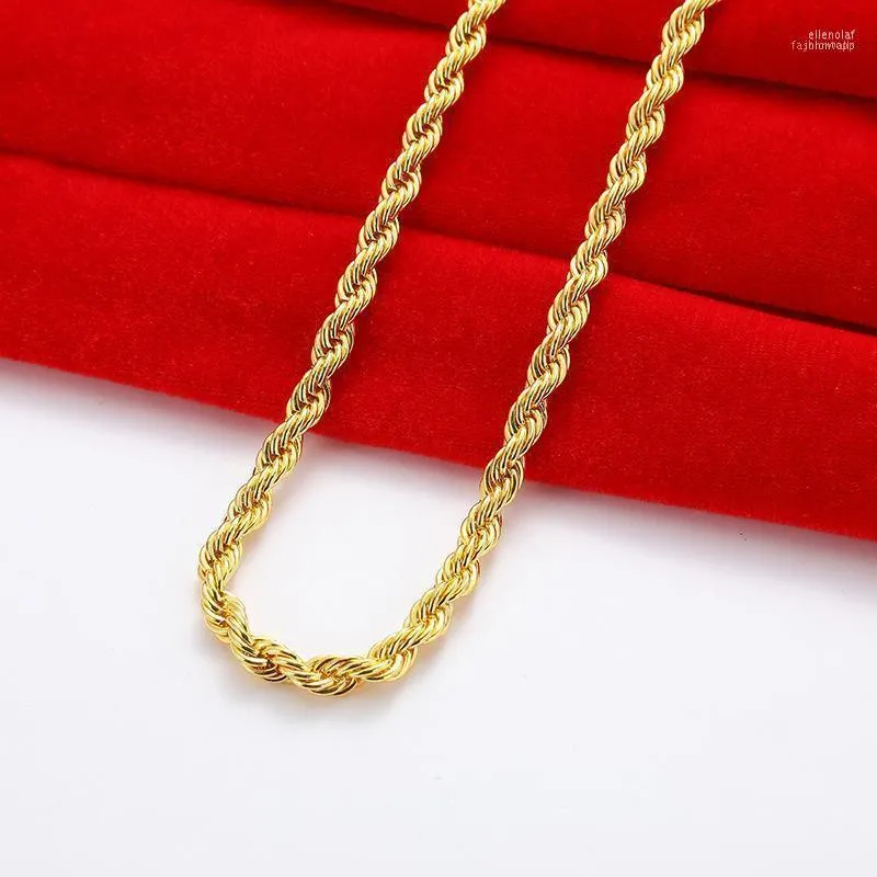 Chain Pendant 22 Inch Gold Plated Rope Chain Gold Plated 6mm Rope
