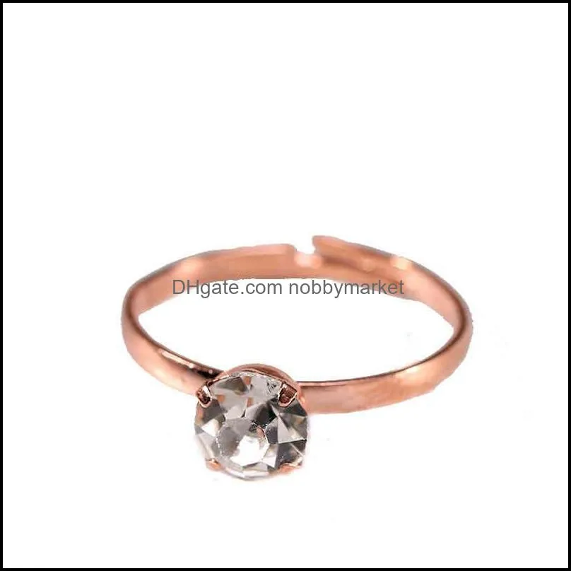 Bridal Jewelry paired diamond ring finger silver plating Gift Silver Plating