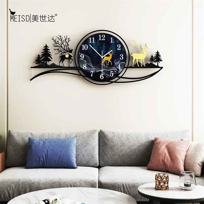 New Style 3D Wooden Wall Clock Stylish Design Home Decoration Wall