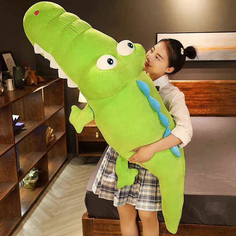 PC CM Simulering Krokodil Plush Toy fyllda mjuka djur Pillow Doll Home Decoration Gift for Children J220704