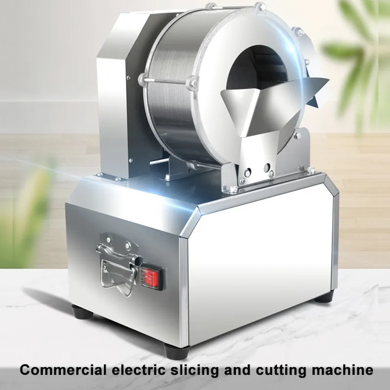 200w Radish Slicer Machine Electric Automatic Potato Slicing Machine Multi-Function And High Efficiency Vegetable Cutter