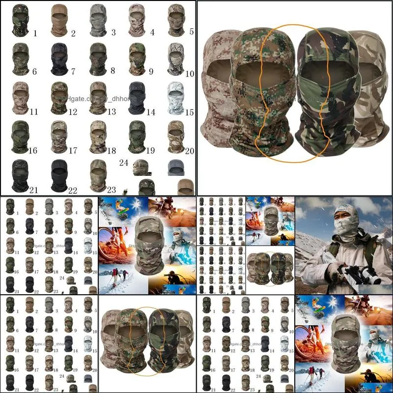 household sundries chiefs camouflage headgear outdoor cycling mask sun protection masks quick-drying mesh fabric cs headgears paf11267