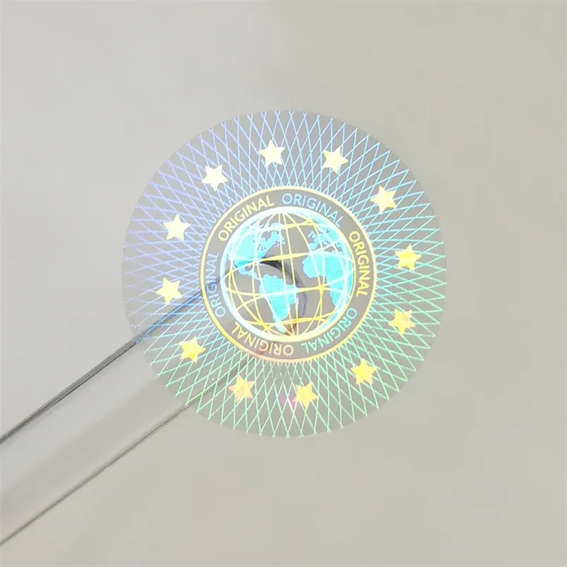 Original Holographic Stickers Tamper Proof Security LabelVoid Transparent Warranty Sticker Customized 20x20mm 2000pcs 220607