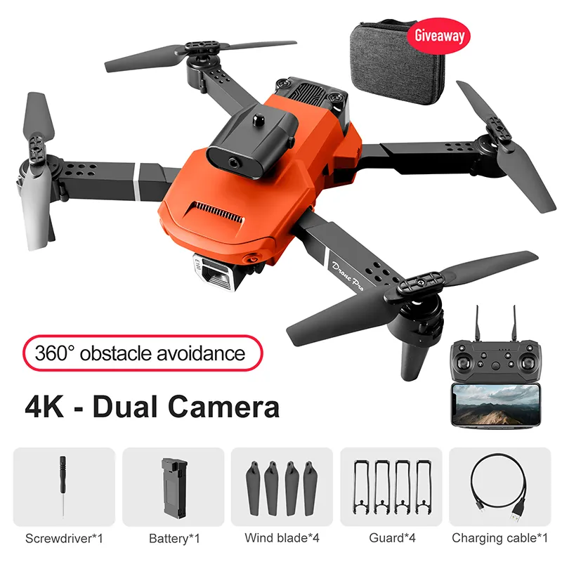 E100 Mini Quadcopter Drone Camera 4k With 4K HD Double Single Camera