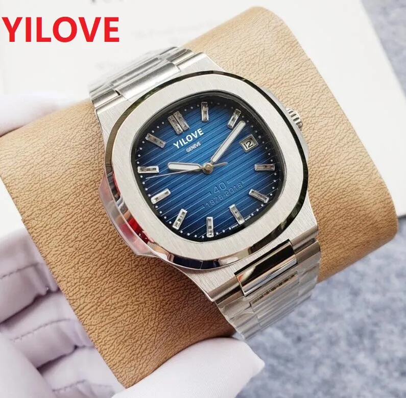 Haute qualité bleu foncé carré 2813 mouvement automatique montres plein 904L en acier inoxydable sport hommes montre lumineuse montre de luxe montres-bracelets cadeaux