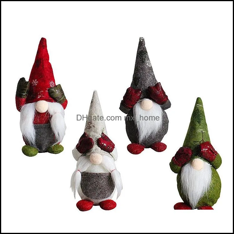 gnomes rudolph doll party supplies palming merry christmas faceless plush toy xmas gifts for men women garden home ornaments mxhome