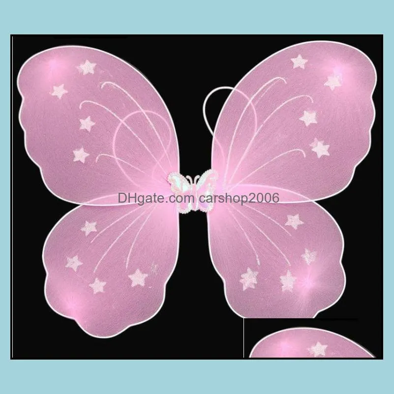 children day party decoration show clothing exquisite small angel butterfly wing net yarn floral wings fairy clothes sn4697
