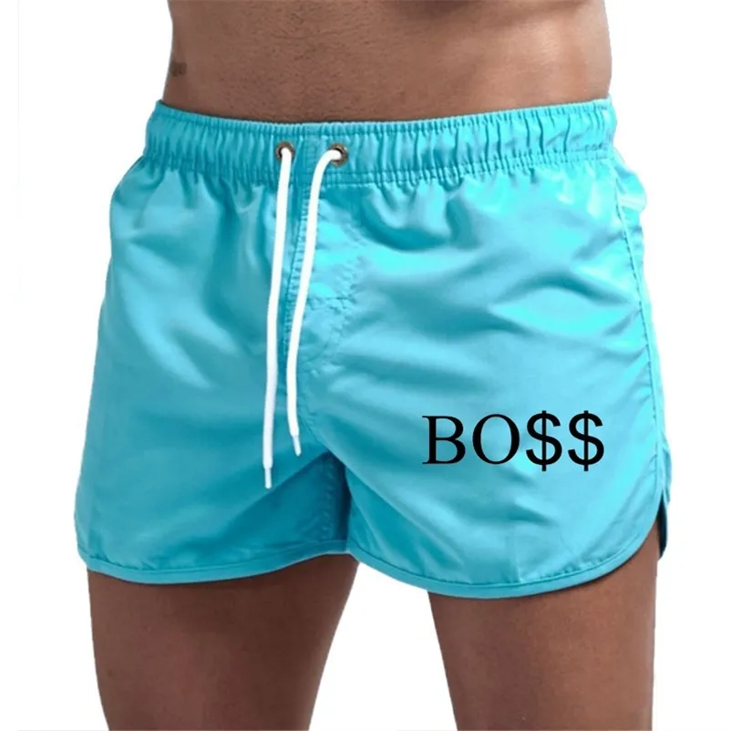 Mens Beach Shorts Swim Short Homme Sexy Swimming Trunks Summer Swimwear Quickly Dry Swimsuit 220715