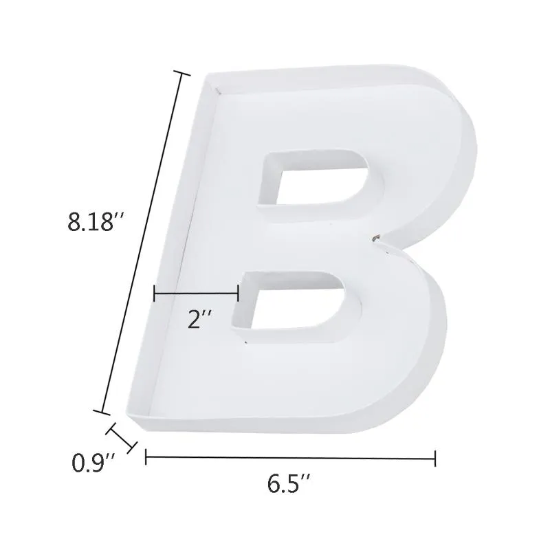 Embrulho de presente 21cm de altura a a z 26 letras 26 porcadas embalagens de papelão preenchível letra de caixa em forma de caixa contêinegift