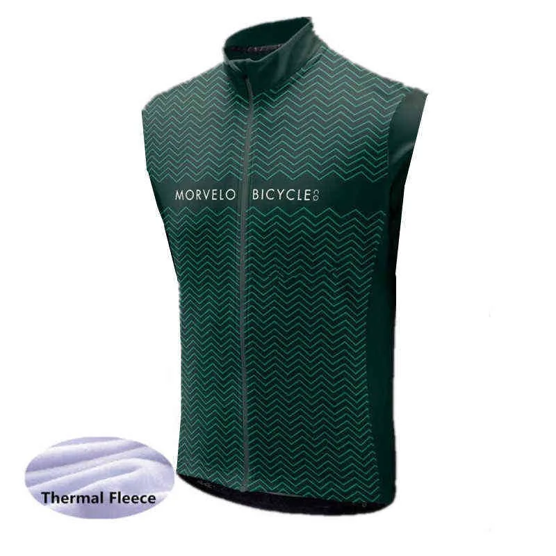 Morvelo vinter termisk termisk ärmlös cykelväst män varma fleece cykeltröjor / cykelcykelkläder / gilet ciclismo T220729