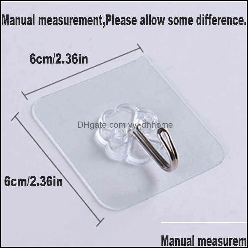 1pc hooks transparent strong self adhesive door wall hangers hook suction heavy load rack cup sucker kitchen bathroom vtm tl1064