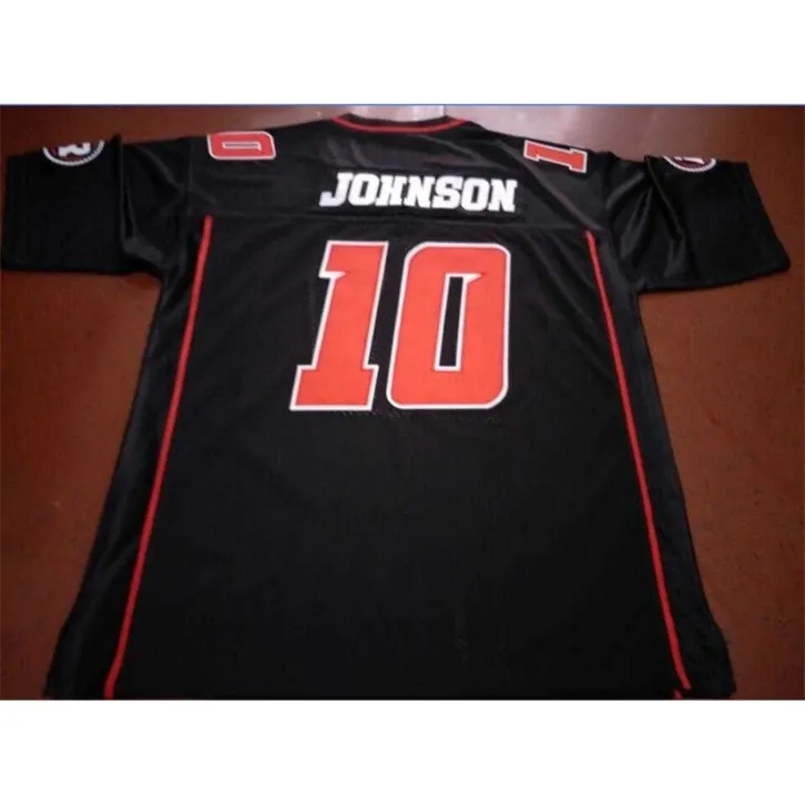 Chen37 Custom Men Youth women Vintage Ottawa RedBlacks # 10 Kierrie Johnson Football Jersey taglia s-5XL o personalizzata con qualsiasi nome o numero di maglia