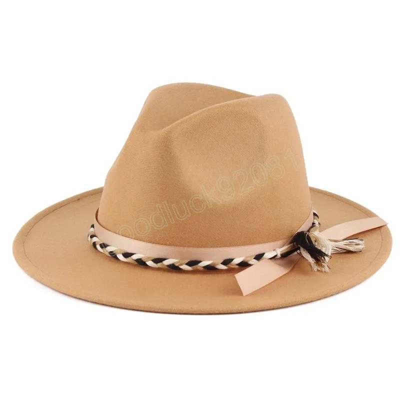 Frauen Filz Fedora Hut Für Frauen Herbst Winter Wolle Formale Hochzeit Hut Männer Panama Jazz Hüte sombrero panama hombre autentico